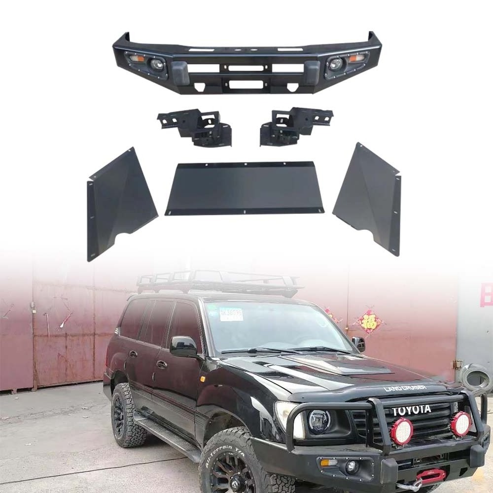 Off Road 4x4 Accessories Car Body Kit Land Cruiser LC100 Bull Bar Front Car Bumpers for Toyota