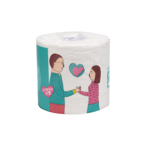 China made soft Printed white toilet paper tissue paper toilet tissue