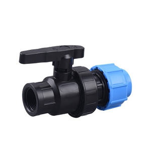 PP valve compression irrigation valve quick connect high quality hot sale agriculture hdpe pipe fittings joint manual valve