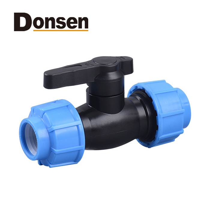 PP valve compression irrigation valve quick connect high quality hot sale agriculture hdpe pipe fittings joint manual valve