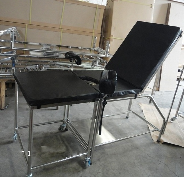 Factory Portable Exam Table With Stirrups Obstetric/Gynecological Delivery Bed