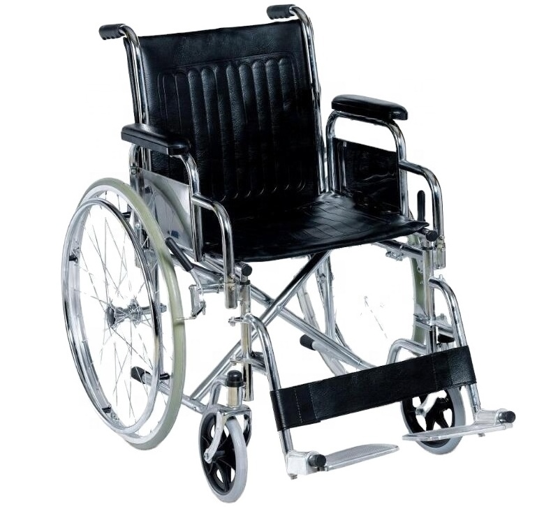 Top Sale Stainless Steel Manual Folding Wheelchair Price