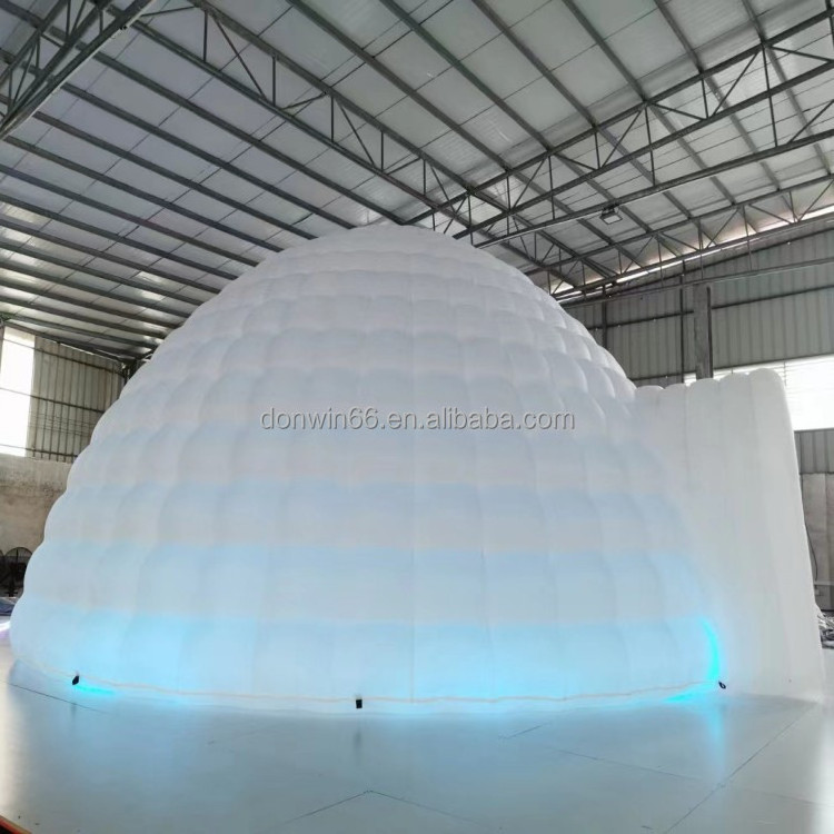 Inflatable Igloo Ice Tent With Door Inflatable Dome Tent With Tunnel For Event Customized Inflatable tent for Party Rental