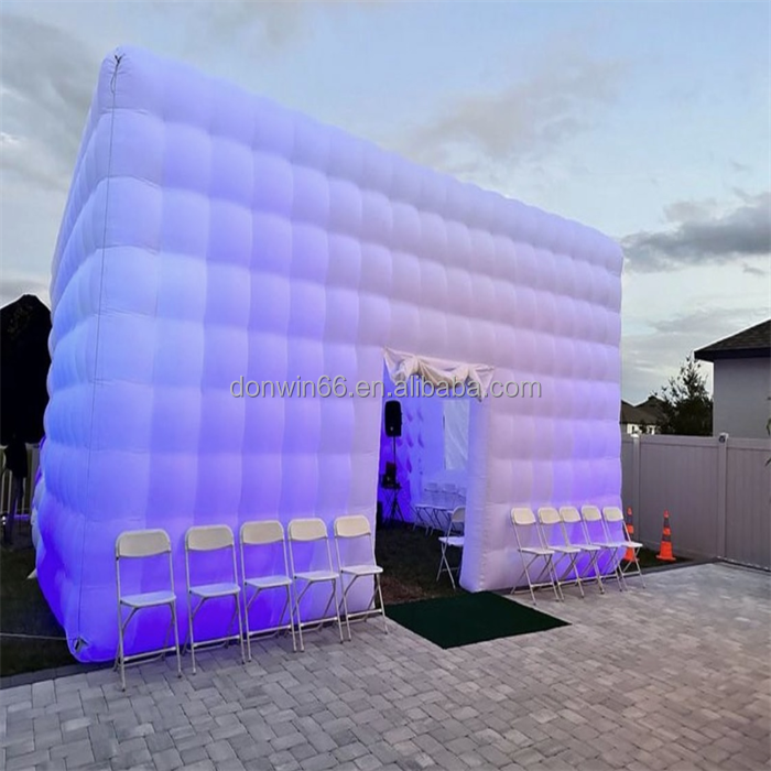 Factory Large Event Wedding Party Inflatable Nightclub Museum Commercial Exhibition Trade Show Inflatable Cube Tent