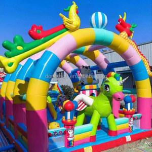 Cheap Home Use Mini Inflatable Jumping Castle Kids Combo Bounce House with slide combo For kids