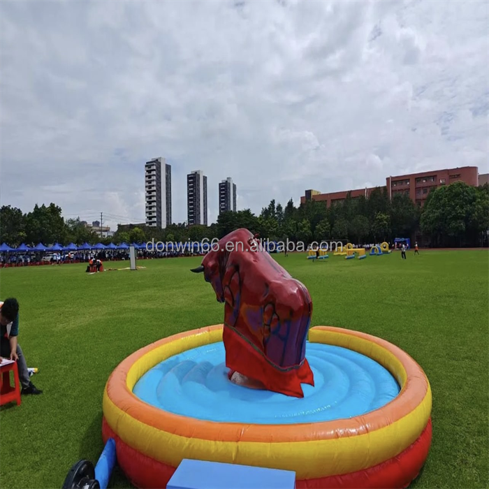 Factory Sale Inflatable Rodeo Bucking Bull Mechanical Bull Ride Control Mechanical Bull For Adult