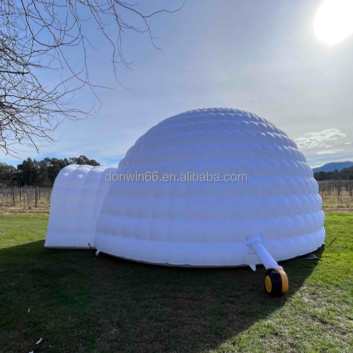 Inflatable Igloo Ice Tent With Door Inflatable Dome Tent With Tunnel For Event Customized Inflatable tent for Party Rental