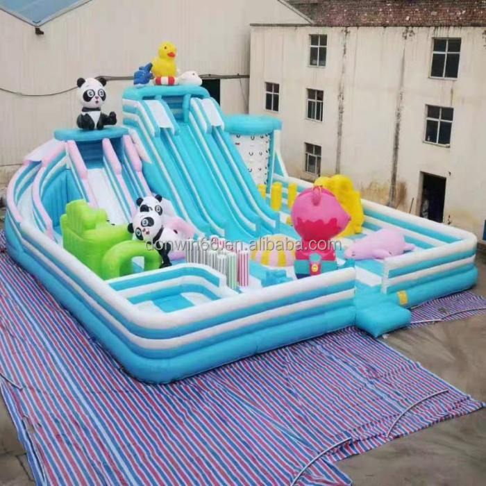 water slides china kids bounce inflatable football goal products inflatable football goal combo