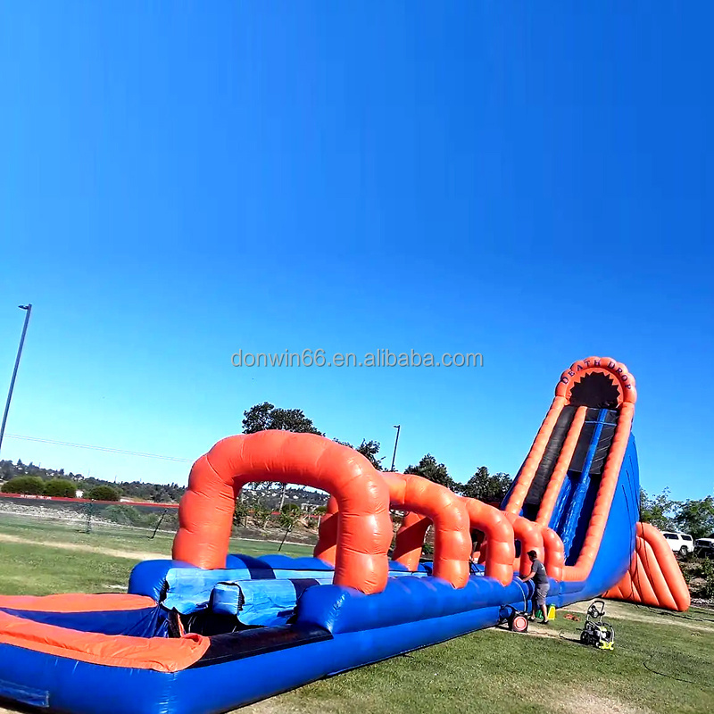 50Ft China Blow Up Monster Truck 20 Pool Giant Inflatable Water Slide For Sale