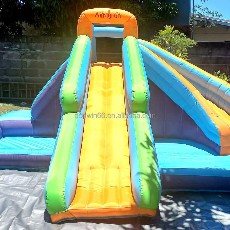 Luxury bounce house kids Inflatable Bouncy slide party water slide For sale