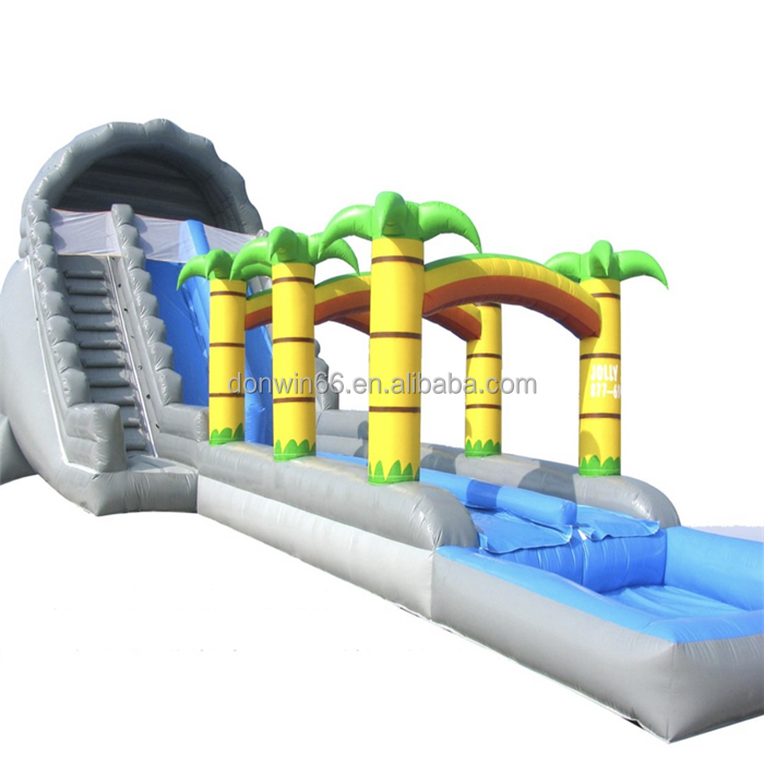 Popular commercial outdoor kids adults party jumping bouncy castle water slide toboggan