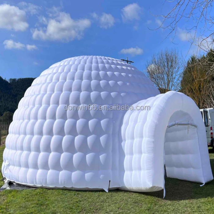 Inflatable Igloo Ice Tent With Door Inflatable Dome Tent With Tunnel For Event Customized Inflatable tent for Party Rental