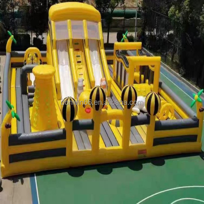 Amusement park inflatable boat slide park rentals ship sale park use viking bounce slide