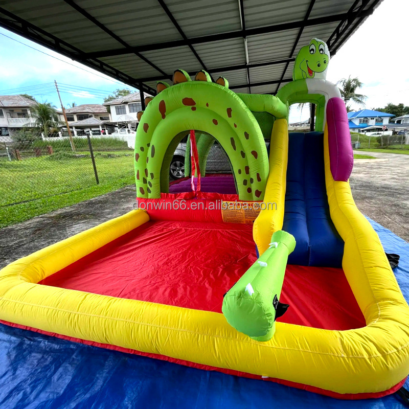 China Manufacturer Inflatable Combos Outdoor Colorful Inflatable Bouncer with Water Slide