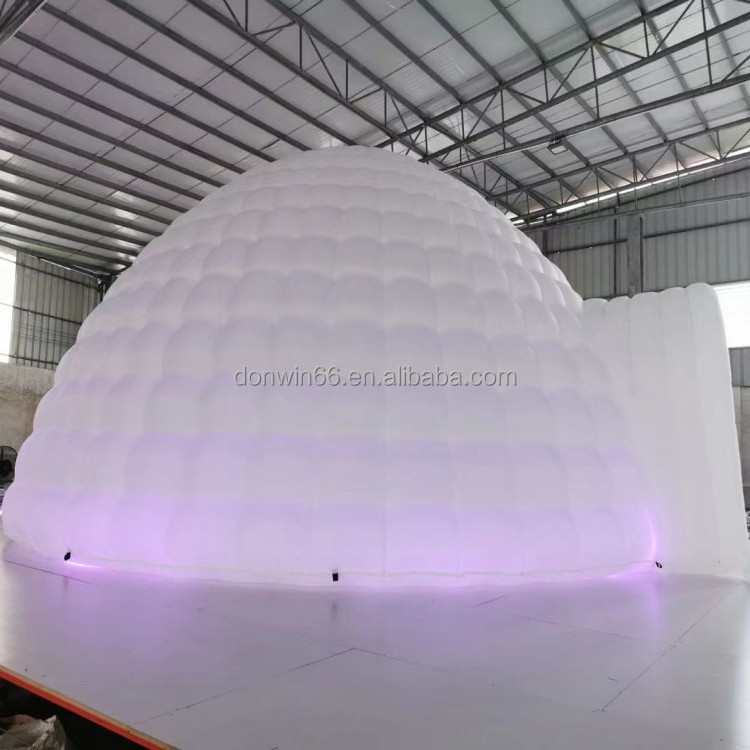 Inflatable Igloo Ice Tent With Door Inflatable Dome Tent With Tunnel For Event Customized Inflatable tent for Party Rental