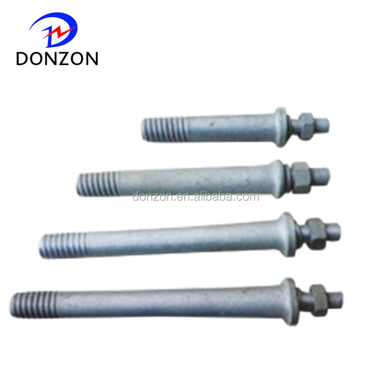 Transmission line hardware insulator pin spindle pole top pin