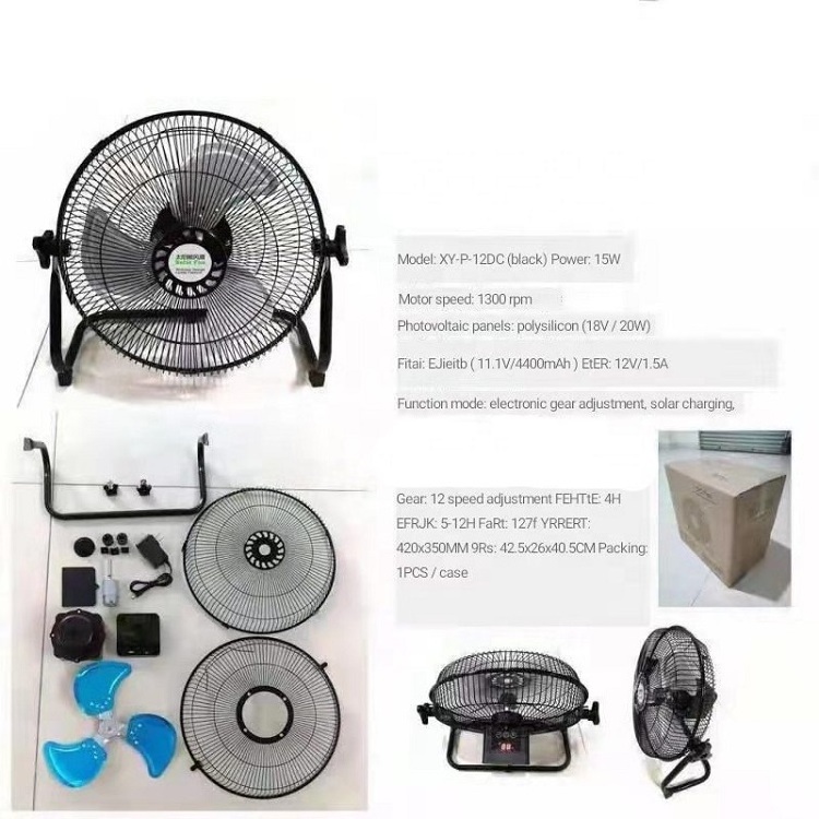 Hot Sale Portable Mini Solar Powered Rechargeable Electric Desk Table Fan For Car Outdoor