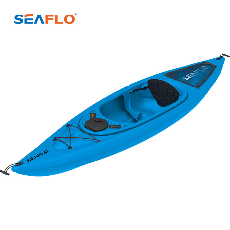 SEAFLO portable ocean water sport canoe/kayak china 1 person Factory Price Sit in Fishing Kayak Canoe for sale