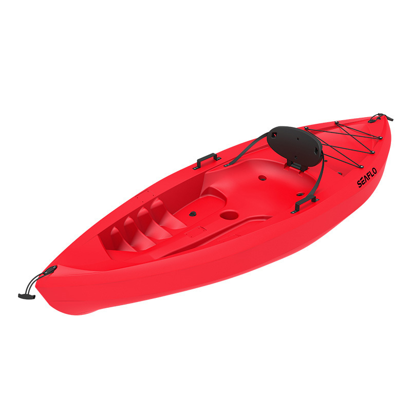 SEAFLO high quality small mini Blow-molded Cheap hard Plastic Canoe Boat Single Sit On Kayak Children child Kids Kayak With Seat