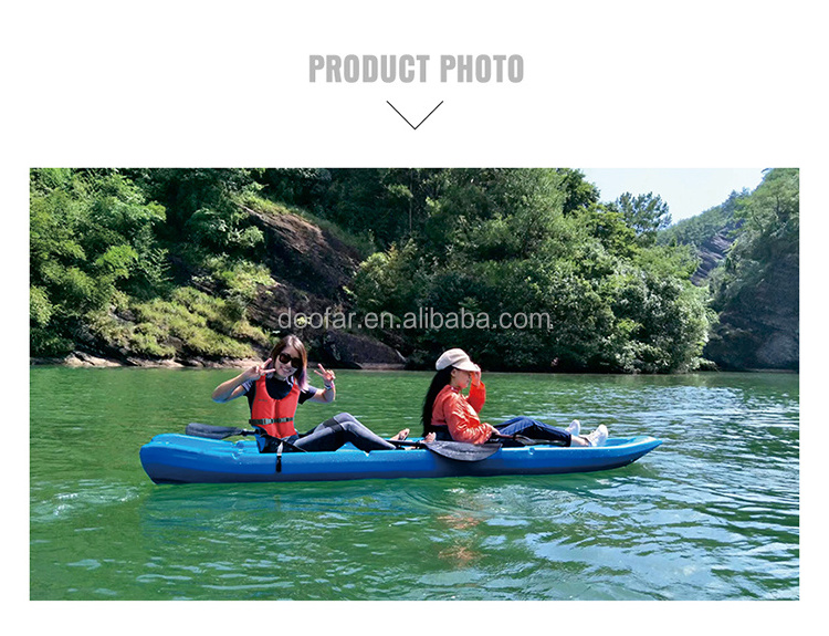 SEAFLO double plastic sea kayak Factory Price fisher kayak for Family Use for 4 person Good After sale Service Sit on top