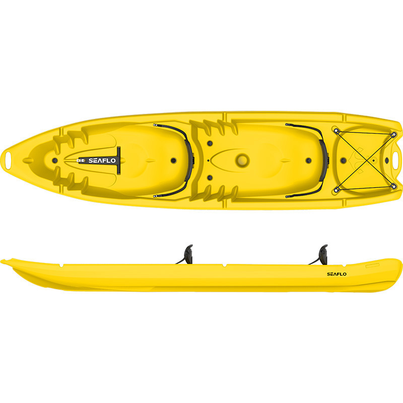 SEAFLO double plastic sea kayak Factory Price fisher kayak for Family Use for 4 person Good After sale Service Sit on top