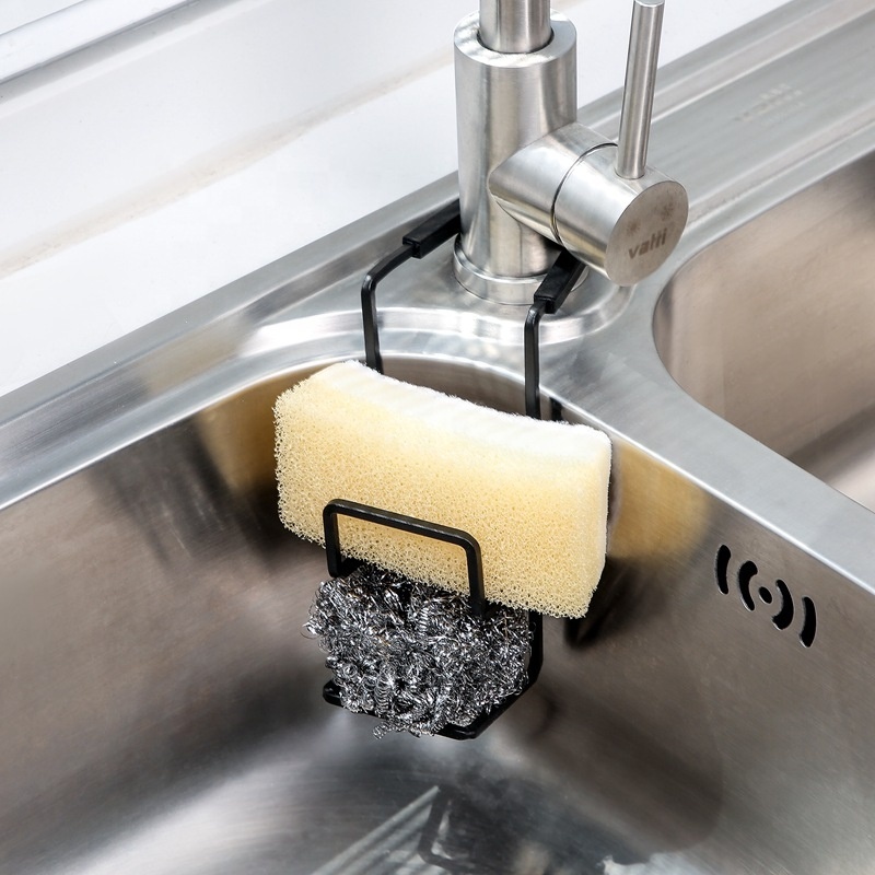 Kitchen Dishwashing Sponge Drain Rack Faucet Shelving Clamp Kitchen No Holes Household Dishcloth Sink Drain Rack