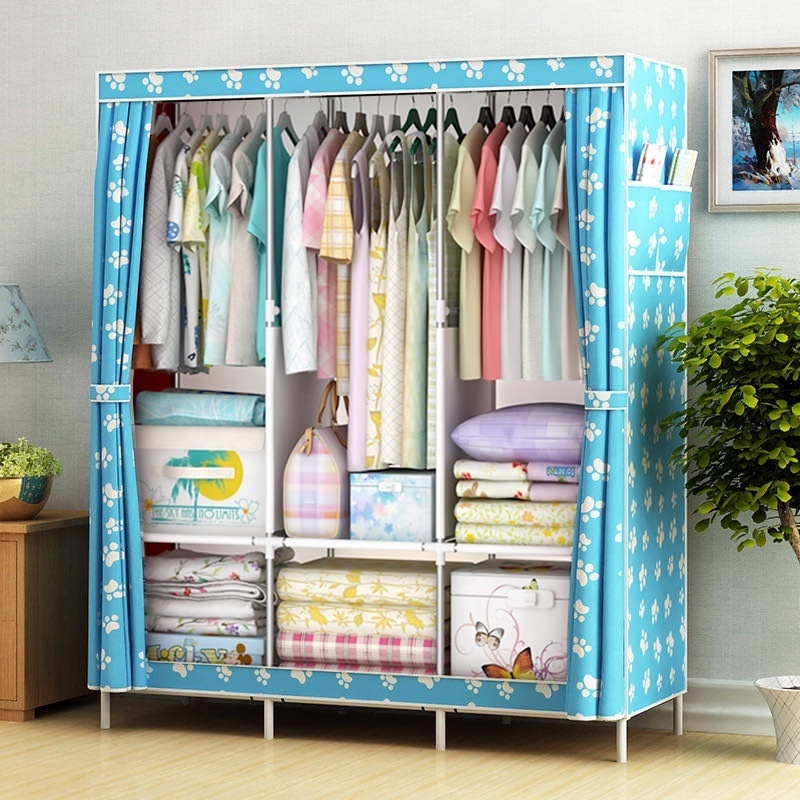 Modern Magic Simple Assemble Furniture Closet Cabinet Non-Woven Fabric Wardrobe For Clothes