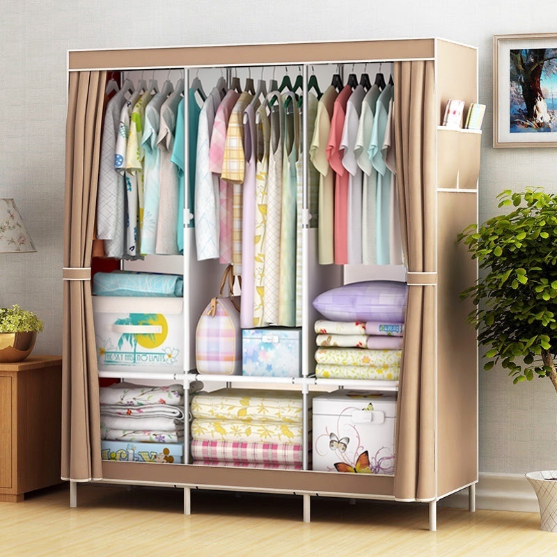 Modern Magic Simple Assemble Furniture Closet Cabinet Non-Woven Fabric Wardrobe For Clothes