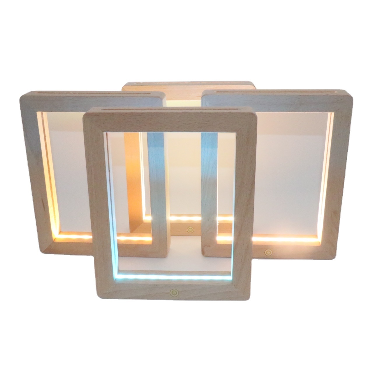 Creative Wooden Frame Light USB 3D Table Lighting Decoration Home Bedroom Wooden Photo Frame with Led Light