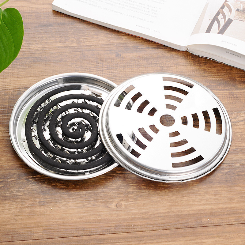 Random Color Fireproof Mosquito Stick Coil Portable Nail Tooth with Cover Mosquito Coil Tray Mosquito Coil Ash Tray Holder