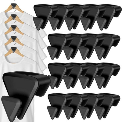 New Arrival Hanger Space Triangles Hooks Plastic Magic Hanger Hooks for Hangers Space Saving and Clothes Closet Organizer