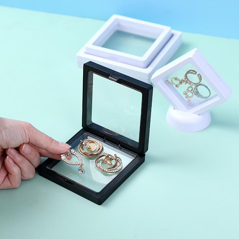 Simple Compact Pe Coated Jewelry Box Portable Wearable Nail Art Package Box Of Dustproof And Anti-oxidation