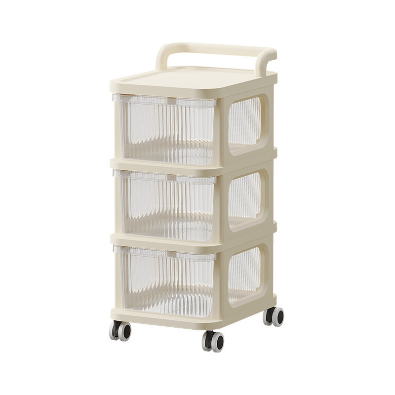 Small cart snack storage rack living room baby supplies storage cabinet multi-layer drawer style toy rack movable