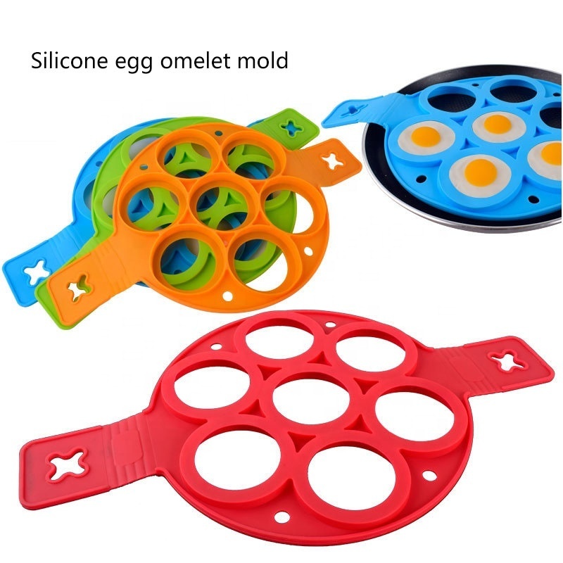 Nonstick Pancake Molds Ring kitchen gadgets Cake Mould Pancake Maker Egg Ring Cooking Baking Tools Silicone Fried Egg Mould