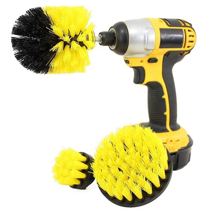 4pcs Power Scrubber Brush Sets Electric Drill Cleaning Brush Tool For Cordless Drill Attachment Kit Power Scrub Brush