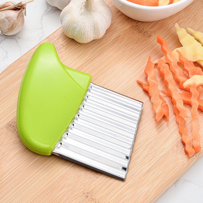 Stainless steel vegetable Crinkle Chopper Cutter Potato Chip Slicer French Fries Cutting Tool