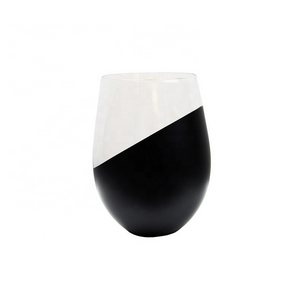 Wholesale copper color wine glasses cup stemless wine glass champagne glass