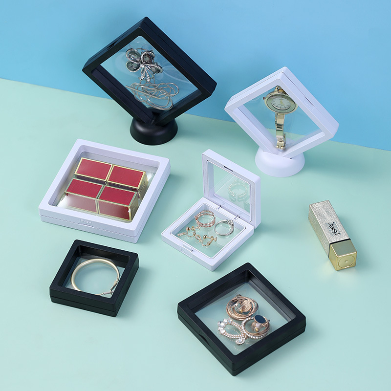 Simple Compact Pe Coated Jewelry Box Portable Wearable Nail Art Package Box Of Dustproof And Anti-oxidation