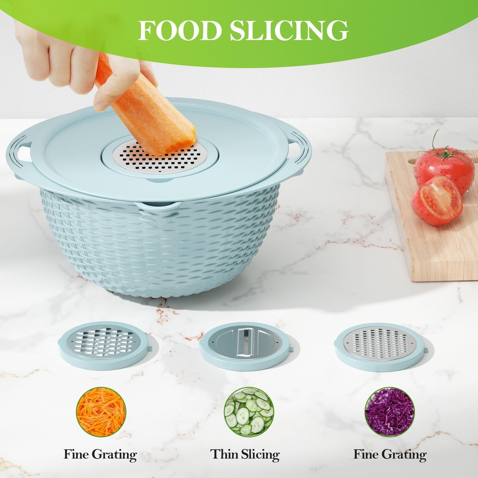 Hot Selling Original Design Multifunctional Double Layers Vegetable Fruit Washing Bowl for Kitchen Plastic Drain Basket