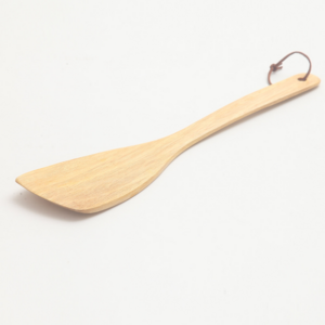 Home kitchen utensils wood cooking bevel angle turner kitchen spatula for non-stick pan cookware tools