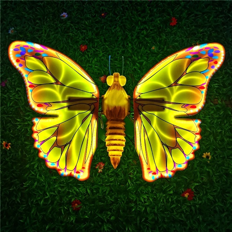 Wedding Decoration 3D Open and Close The Moving Butterfly Wings Outdoor  Theme Amusement Park Party Waterproof New Year 12V