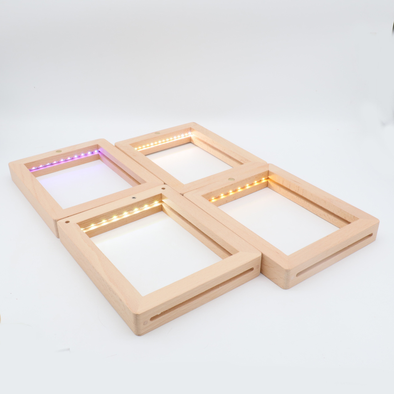 Creative Wooden Frame Light USB 3D Table Lighting Decoration Home Bedroom Wooden Photo Frame with Led Light