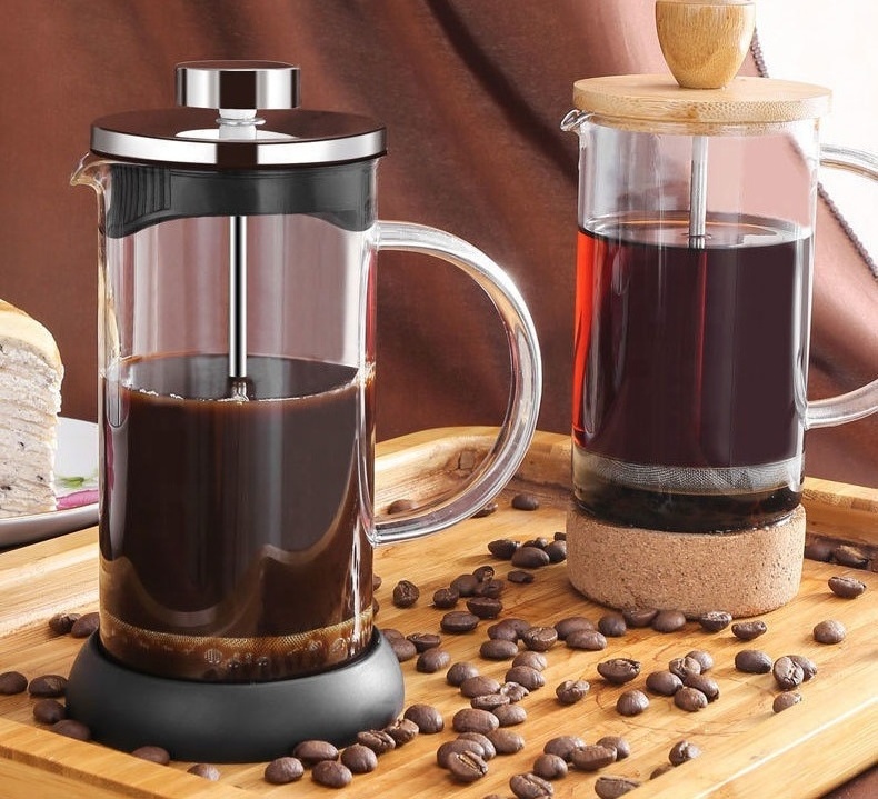 Household Borosilicate Glass Coffee Tea Maker 350Ml French Press Coffee Maker With Plunger