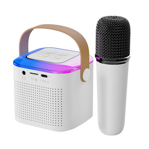 2024 Portable BT5.3 Handheld Wireless Karaoke Microphone Speaker Outdoor Home KTV Party Mike speaker Multiple Modes speaker box