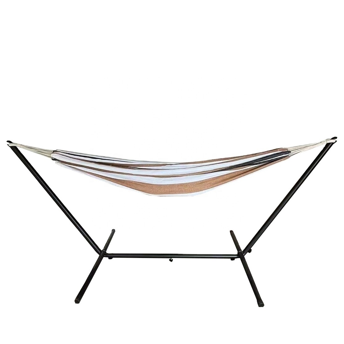 Outdoor Backyard Garden Double Hammock with Stand