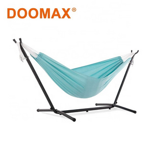 Double Hammock Hanging Swing Chair with Space-Saving Steel Stand