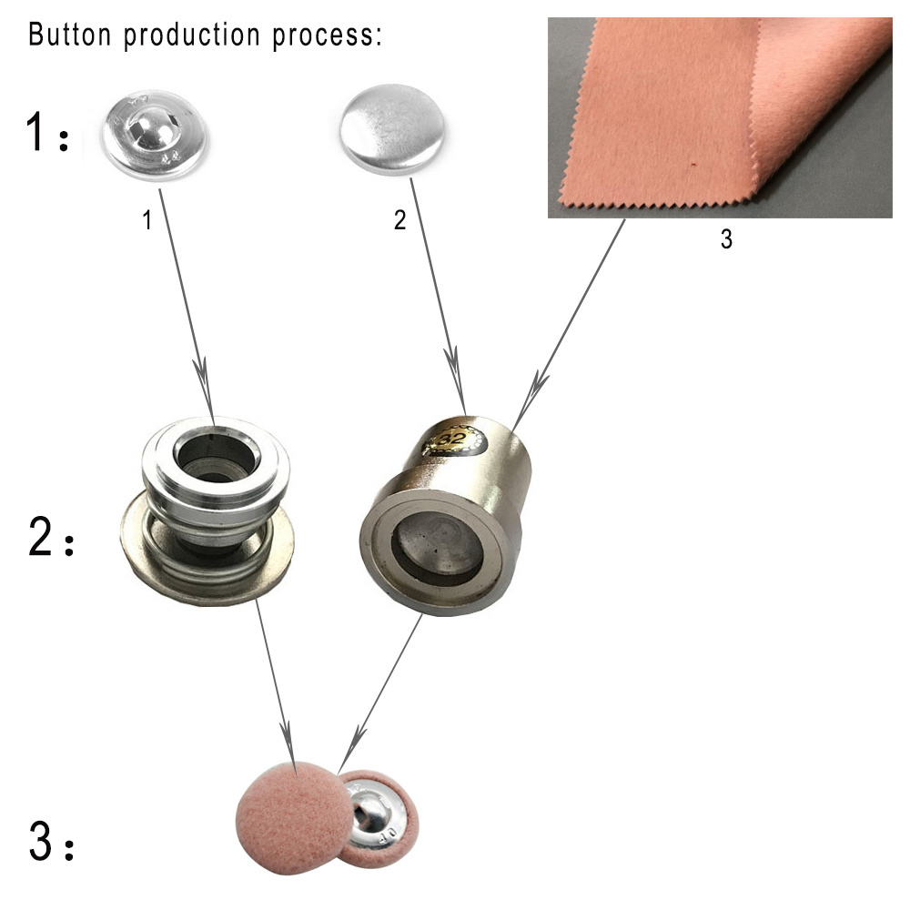 10-50 mm Buttons Die Machine Fabric Covered Buttons Mold Hand Pressure Machines Tool  Leather Rivets Color fabric Button Buckle