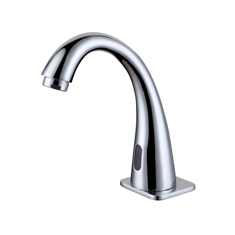 super September  Automatic electronic smart water  single handle wall mounted bathroom silver  sink faucets  for bathroom