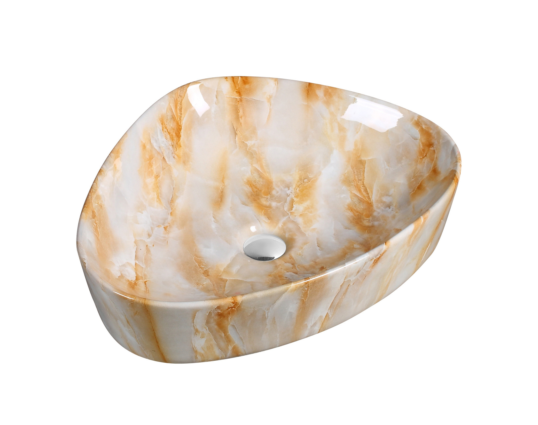 New Design Triangular Type marble Ceramic Hotel Modern Packing Vanity bathroom vanity with Sink