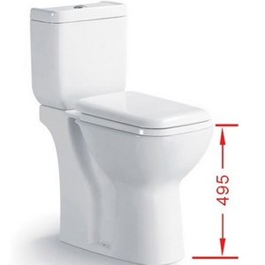 Ceramic Toilet Chair for The Elderly Carton Packing CE WHITE Modern Two Piece Hotel Disabled Toilet Ivory Gravity Flushing 305mm